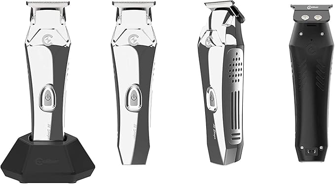 .22 Stinger Trimmer - Including 3 Color Lids &amp Non-Slip Grips - Professional Cordless Hair Clipper - Low Noise Trimmers - Zero Gap Cutting