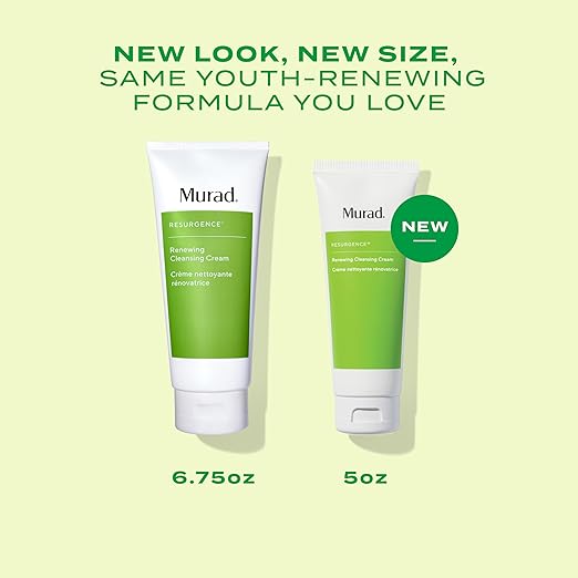 Murad Renewing Cleansing Cream - Age-Defying Gentle Face Wash with Lactic Acid &amp Vitamin E for Luxurious Smooth Skin - Apricot Starflower and Peptides to Clean &amp Nourish Dry Skin &amp Wrinkl