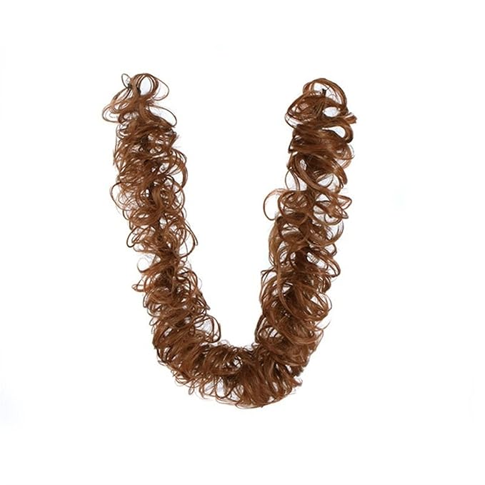 EARSHOT Hair Buns Hair Piece Messy Bun Ponytail Hair Extensions 80cm Long with Elastic Rubber Band Synthetic Fluffy Wrap Wig Women Hair Bun Hair Accessories For Girls (Color : #30)