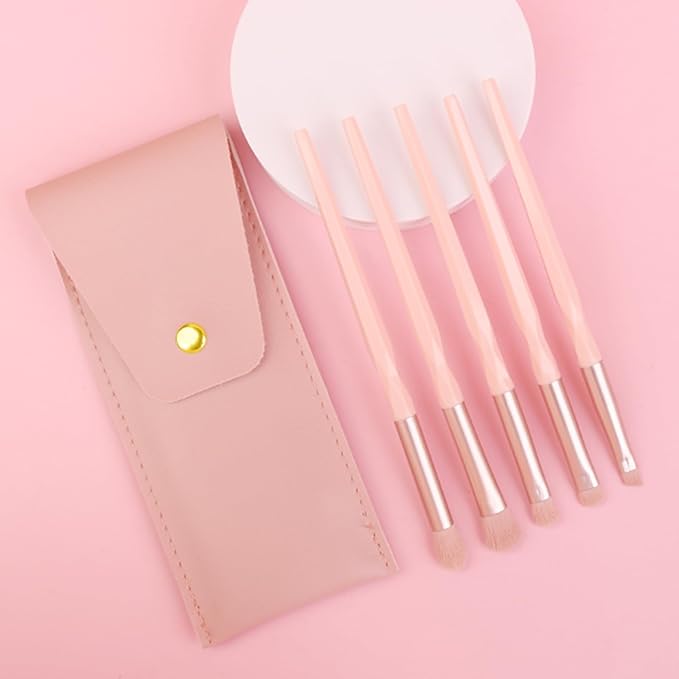 Pink Portable Eye Shadow Brush Set Vegan Eyeshadow Brushes Set Small Nose Contour Brush Diamond Eyeshadow Brush Eyeshadow Blending Brush Colorful Eye Makeup Brushes Set Professional.