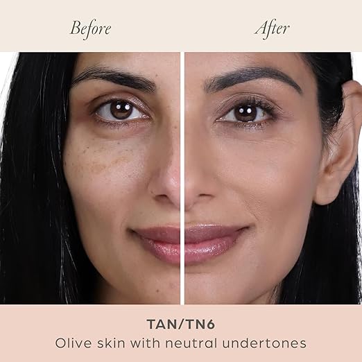 P?R MINERALS 4-in-1 Pressed Mineral Makeup Powder Foundation with SPF 15 - Concealer &amp Finishing Compact Pressed Powder for Face - Buildable Medium to Full Coverage Foundation Powder