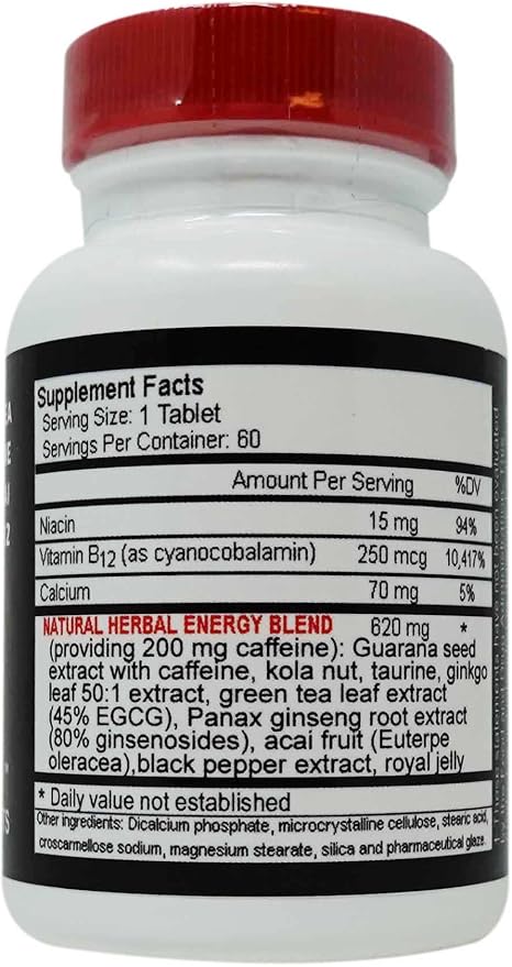 Up Your Gas Energy Blaster Tablets 60-Count Bottles (Pack of 2)