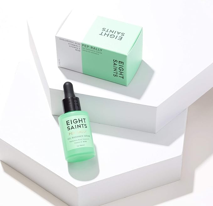 Eight Saints Skincare Pure Hyaluronic Acid Serum for Face Plumping Natural and Organic Vitamin C Face Serum with Vitamin E for Fine Lines Reduces Wrinkles Firming Hydrating Anti-Aging 1 Oz
