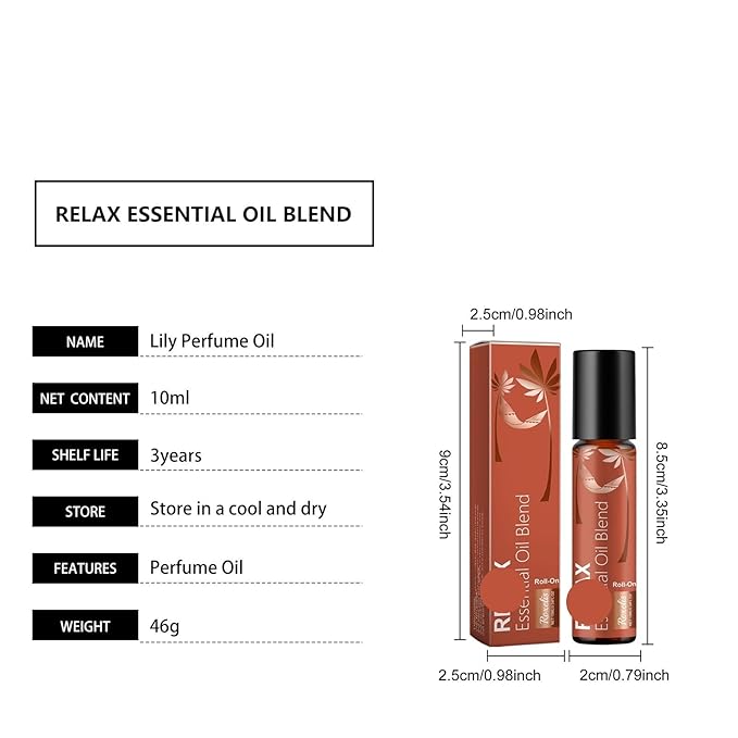 Chamomile Roll-On Perfume Oil - Refreshing &amp Subtle Scent With Long-Lasting Fragrance(2PCS)