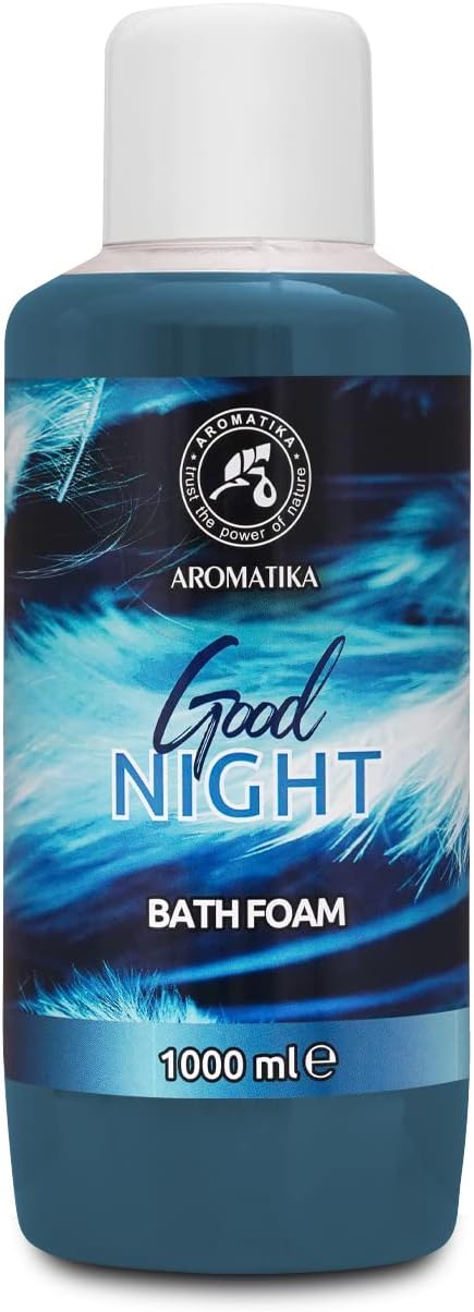 Bath Foam Good Night - 34 Fl Oz (1000ml) - Body Care - Good Sleep - Beauty - Bathing - Body Care - Wellness - Relax - Aromatherapy - Spa - Bubble Baths