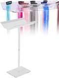 Zetiling Acrylic Hair Extension Holder Double Sided Transparent Hair Rack Stand for Wigs Adjustable Height Braiding Hair Separator Organizer Large Capacity Wall Mounted Installation