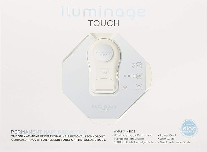 iluminage. Touch at Home Permanent Hair Reduction Device (FDA-Cleared IPL - All Skin Colors)