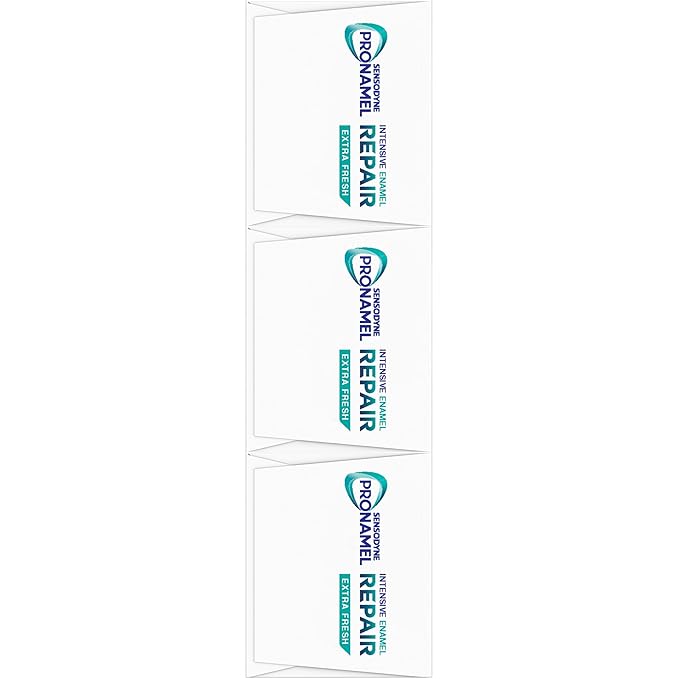 Sensodyne Pronamel Intensive Enamel Repair Toothpaste for Sensitive Teeth to Reharden and Strengthen Enamel Extra Fresh - 3.4 Ounces (Pack of 4)