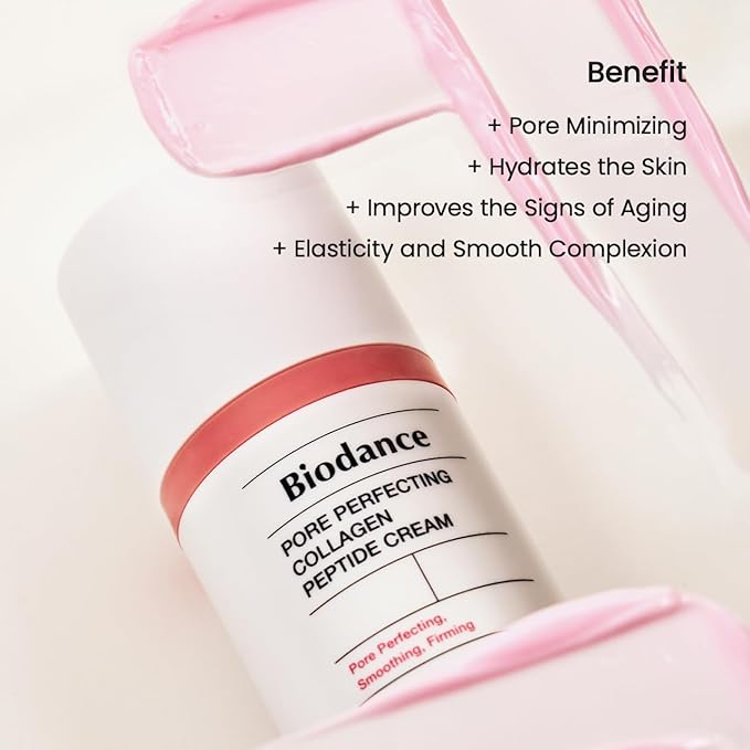 BIODANCE Pore Perfecting Collagen Peptide Cream Hydrating Plumping Pore Care Firming Facial Moisturizer Korean Skincare Stocking stuffers for teen girls | 1.69 fl.oz 50ml