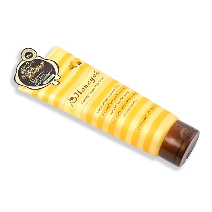 Honey-Che Damage Repair Hair Mask 200g - Honey Infused Hair Mask for Damaged Hair - Deep Conditioning Treat-ment - Hydrating &amp Moisturizing Softens &amp Restores - Ideal for Dry Frizzy Curly H