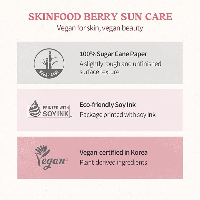 Skinfood Berry Glowing Sun Cream SPF 50+ PA++++ 1.69 fl oz (50 ml)