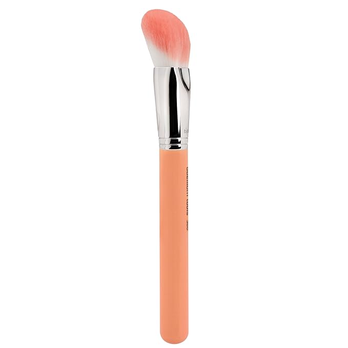 Bdellium Tools Professional Makeup Brush - Pink Bambu Series 968 BDHD Phase II Small Foundation/Contour - With Soft Synthetic Fibers For Versatile Application &amp Blending (Pink 1pc)