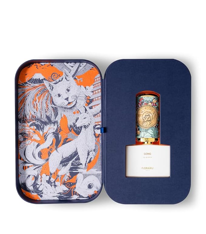 Floraiku Gong Eau De Parfum Set for Unisex 1.6 Oz + 0.33 Oz Spray ? Woody Spicy Scent with Italian Mandarin Pink Pepper &amp Sandalwood ? Inspired by Japanese Tea Ceremony and Dorayaki Accord