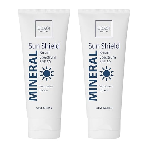 Obagi Sun Shield Hypoallergenic Mineral Sunscreen ? Broad Spectrum SPF 50 Protection from the Sun ? Sheer Quick-Absorbing Formula ? 3 oz