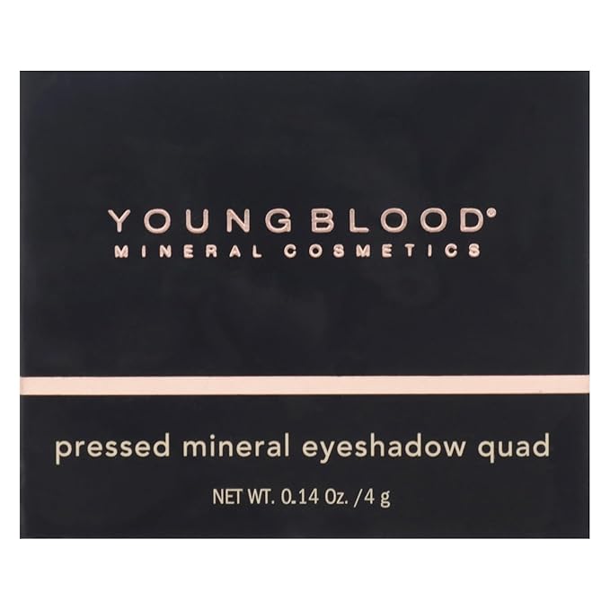 Youngblood Pressed Mineral Eyeshadow Quad - Taupe Smoke for Women - 0.14 oz Eye Shadow