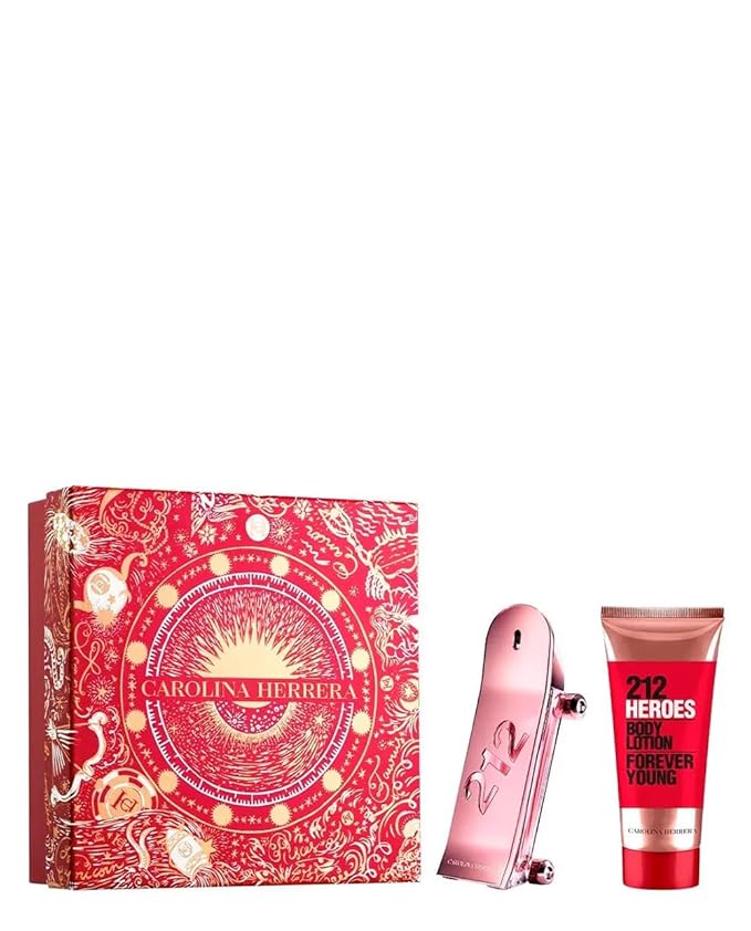 Carolina Herrera 212 Heroes 2 Pc Gift Set for Women (2.7 Edp Spr + 3.4 Bl Spr)
