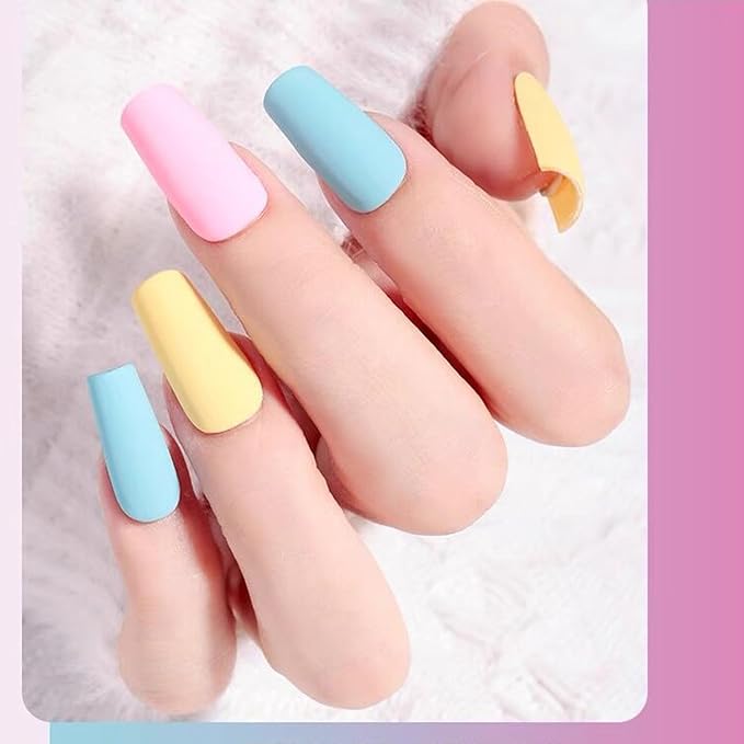 Vishine 48Pcs Pastel Gel Nail Polish Kit with Gel Base Top Coat Macaron Colors Collection Bright Uv Gel Nail Art Solid Colors Decorations for Women Girls Christmas Gift