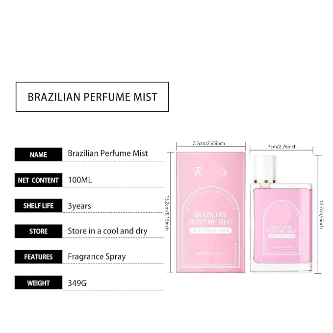 Red Pitaya Eau De Toilette Spray - Long-Lasting Fruity &amp Refreshing Perfume For Daily Wear(3PCS)