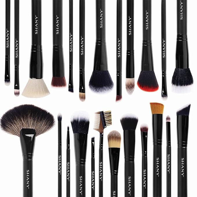 SHANY Makeup Brushes The Masterpiece Pro Signature Makeup Brush Set - Foundation Powder Concealers Eye Shadow brushes Synthetic Bristle with Wooden handles Premium Gift Packaging - 24pcs
