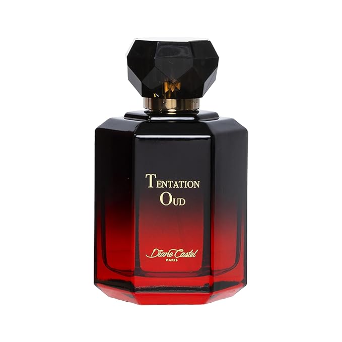 Tentation Oud Gift Set - Amber Spicy Gourmand Fragrance - Women Perfume and Body Lotion - Notes of Saffron Jasmine and Oud - 3 pc