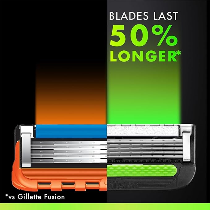 GilletteLabs with Exfoliating Bar by Gillette Razor for Men - 1 Handle 4 Razor Blade Refills Holiday Gifts for Men Includes Premium Magnetic Stand