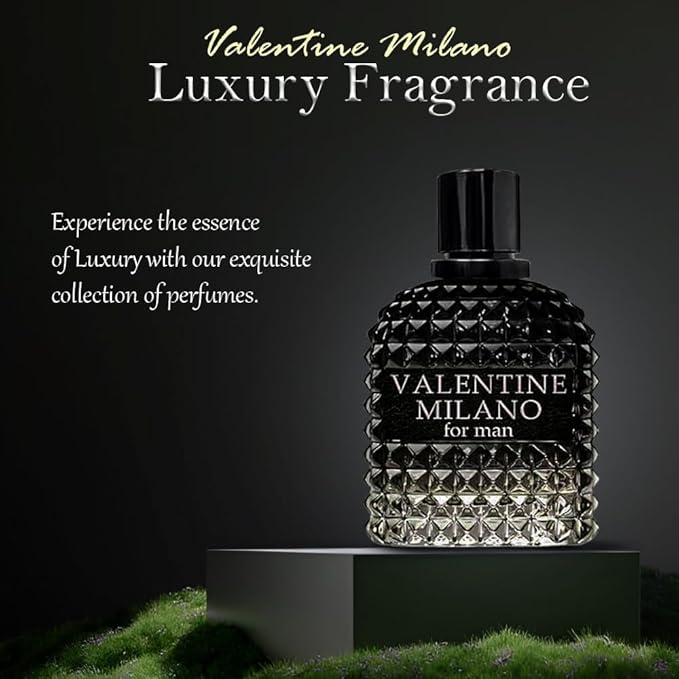 Valentine Milano Cologne for Men (EDP) &amp Lion Versatile (EDT) Red Flame for Men Cologne Fragrance for Man 3.4 Fl Oz Each (Pack of 2)