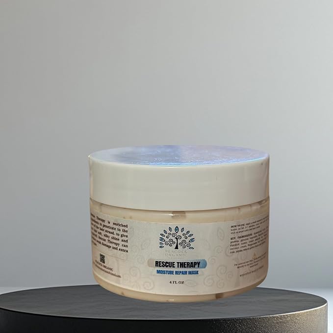 Rescue Therapy Mask - Egg Protein Hair Treatment for Dry Damaged Hair - Moisturizing Hair Mask - 4oz