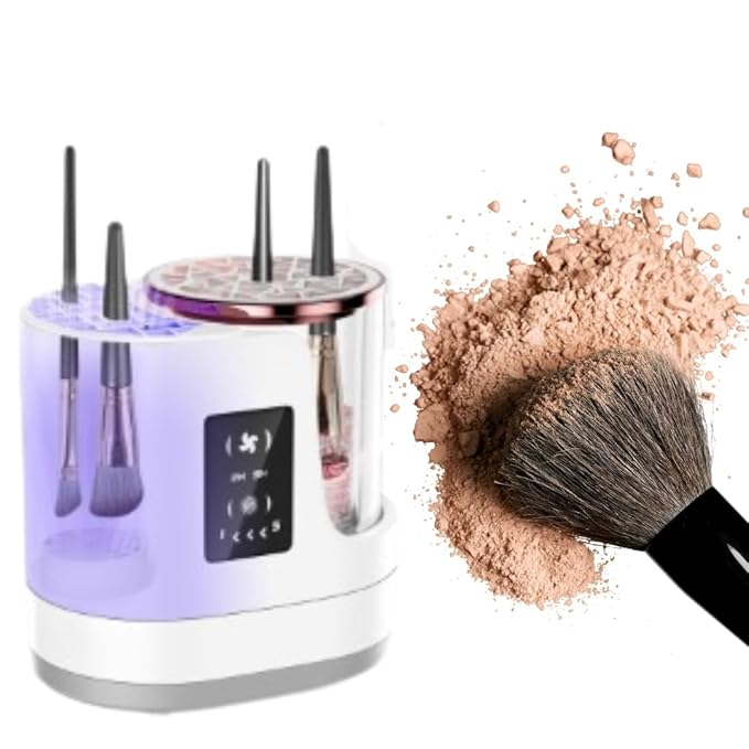 Makeup Brush Cleaner 3-in-1 Electric Makeup Brush Cleaner and Dryer Washing and Quick Drying Fits All Sizes of Makeup Brushes and Sponges Portable Beauty Care Tool Gift makeup tool