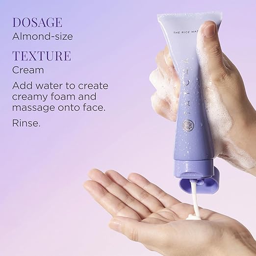 TATCHA The Rice Wash | Soft Cream Facial Cleanser Washes Away Buildup Without Stripping Skin For A Luminous Complexion 4 oz