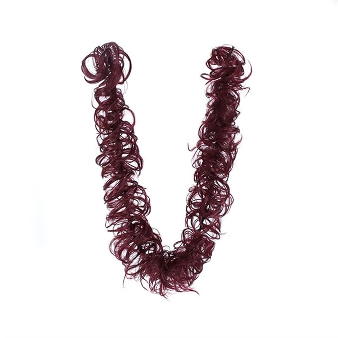 Hair Accessories Messy Bun Ponytail Hair Extensions 80cm Long with Elastic Rubber Band Synthetic Fluffy Wrap Wig Women Hair Bun Hair Pieces For Women(99J)