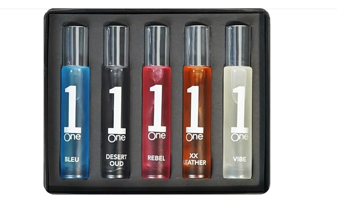 Number One Discovery Set ? Pack of 5 Mini Fragrances 15 ml Each (Total 75 ml) ? Unisex Perfume Collection for Him &amp Her