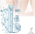 Comfort 2 in 1 Electric Lady Shaver Razor for Women Dual Head Electric Hair Trimmer for Women Ipx7 Bikini Trimmer (Blue)