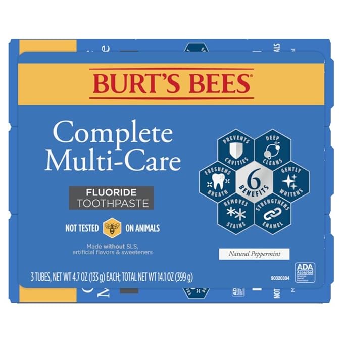 Burt's Bees Toothpaste Complete Multi Care 4.7 oz Pack of 3