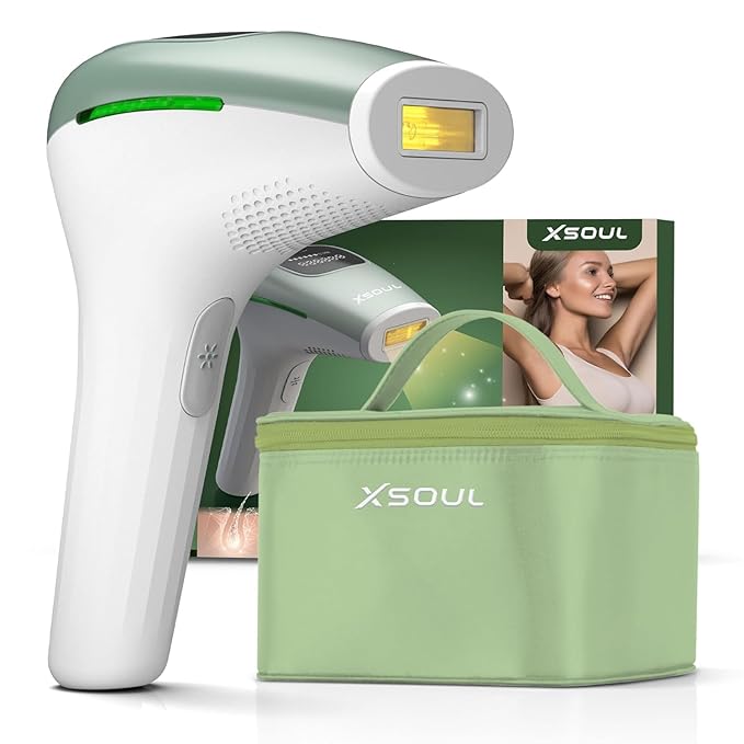 IPL Laser Hair Removal Painless Hair Remover for Women &amp Men Ideal for Armpits Legs Face &amp Bikini At-Home Long-Lasting Hair Reduction