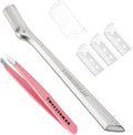 Tweezerman Exclusive Eyebrow Razor &amp Tea Rose Mini Slant Tweezer