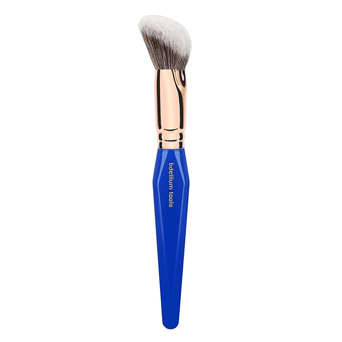 Bdellium Tools Professional Makeup Brush - Golden Triangle 968 BDHD Phase II - With All Vegan and Soft Synthetic Fibers For Versatile Application &amp Blending (Blue 1pc)