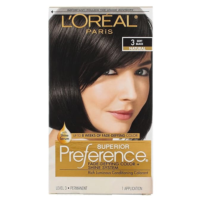 L?™Oreal ParisSuperior Preference - 3 Soft Black (Natural) 1 Each (Pack of 2)
