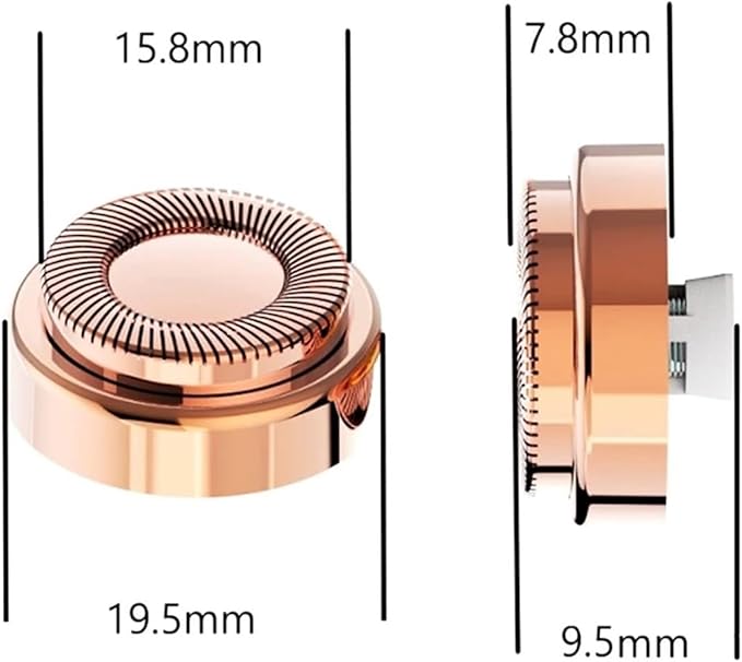 for Flawless Hair Remover 1/2/3/4/6/8/9/12 Pcs Replacement Heads Count Replacing Blades for Gen1 Lipstick Shaped Hair Remover(9pcs)