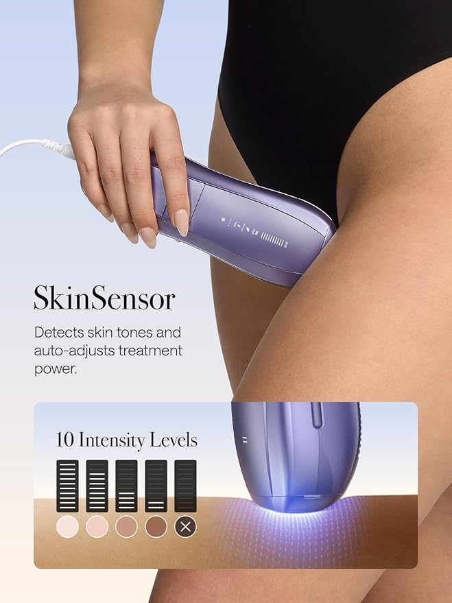 Ulike Laser Hair Removal Air 10 IPL Hair Removal Device with Ice Cooling Dual Lights SHR Mode for Women &amp Men Limited Holiday Set with Aloe Vera Gels Gem Stickers Christmas Cards &amp Stora