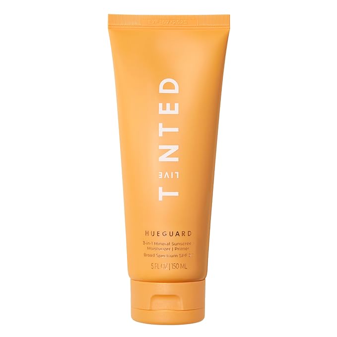 Live Tinted Hueguard® Jumbo 3-in-1 Mineral Sunscreen Moisturizer &amp Primer for Face and Body - Hydrate and Protect the Skin Year Round - SPF 30 to Protect Against UVA/UVB Rays 5 Fl Oz