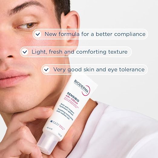 Bioderma Sensibio AR+ Cream Facial Redness Relief Lotion for Sensitive Skin Soothing and Moisturizing Care