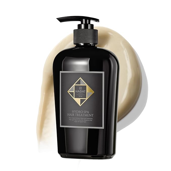 HADAT Hydro Spa Hair Treatment ? Professional Hair Mask for Deep Moisturizing Repair and Shine ? Macadamia Oil ? Salon Quality for Dry Damaged Color-Treated Hair ? Israeli Haircare 16.9 Fl Oz