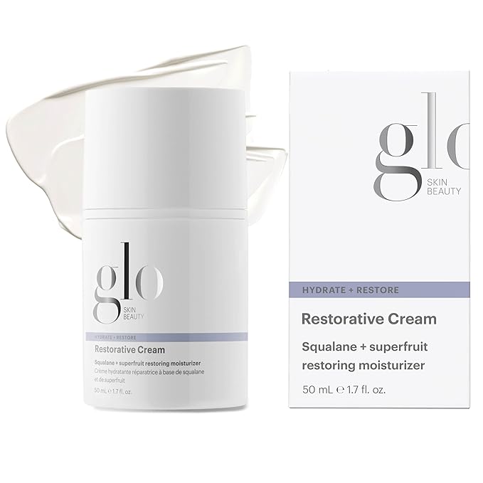 Glo Skin Beauty Restorative Cream - Repair Soothe and Moisturize Stressed Out Dehydrated or Dry Skin - Protects Against Signs of Aging