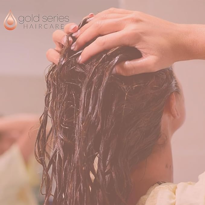 Gold Series Treatment Mask ? Deep Hydrating Argan Oil Hair Mask for Dry Damaged Color Treated and Curly Hair Enriched with Keratin ? Sulfate Free Natural Hair Repair Treatment 8.45oz