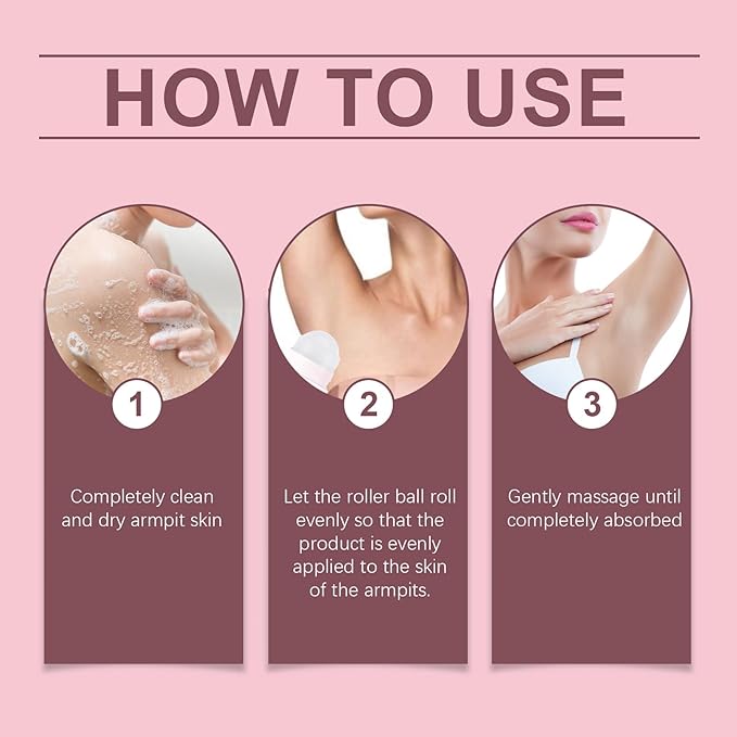 Rose Scented Roll-On Fragrance - Portable Refreshing Body Scent(3PCS)