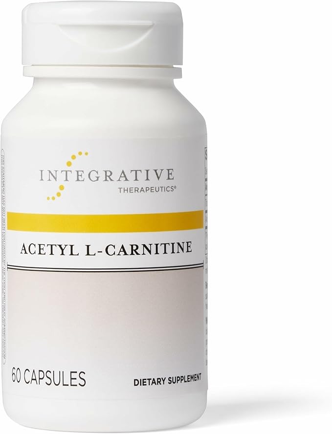 Integrative Therapeutics Acetyl L-Carnitine - Supports Healthy Cellular Energy Production* - Supports Nerve Cell Function* - Vegan Gluten-Free &amp Dairy-Free - 60 Capsules (30 Servings)