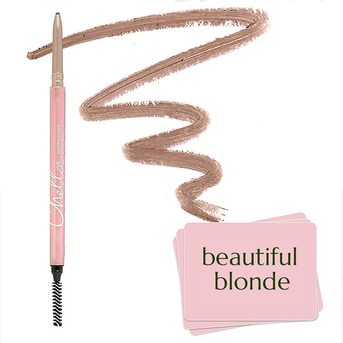 Chella Eyebrow Pencil ? Easy-to-Use Brow Definer for Shaping Filling &amp Blending ? Long-Wear Blonde Eyebrow Pencils for Women with Precise Tip (Blonde)