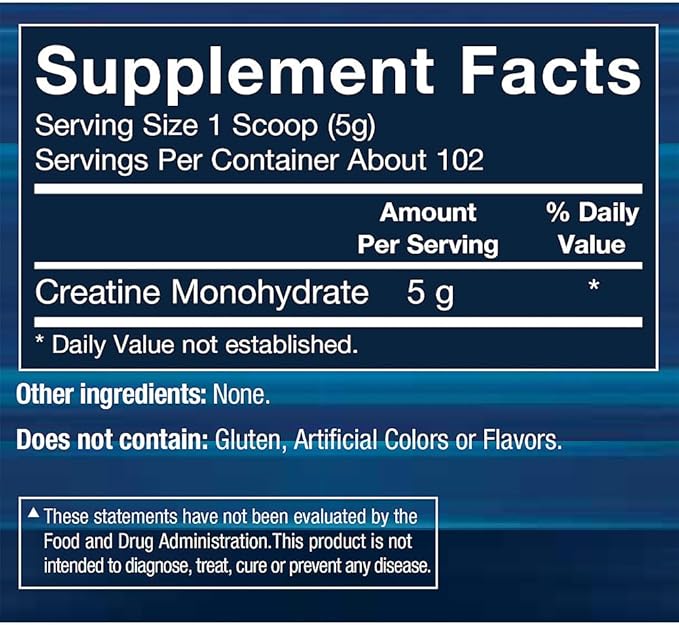 BODYTECH 100% Pure Creatine Monohydrate Powder - Micronized for Maximum Absorption - Supports Muscle Strength &amp Power Output - Unflavored (18 oz 102 Servings)
