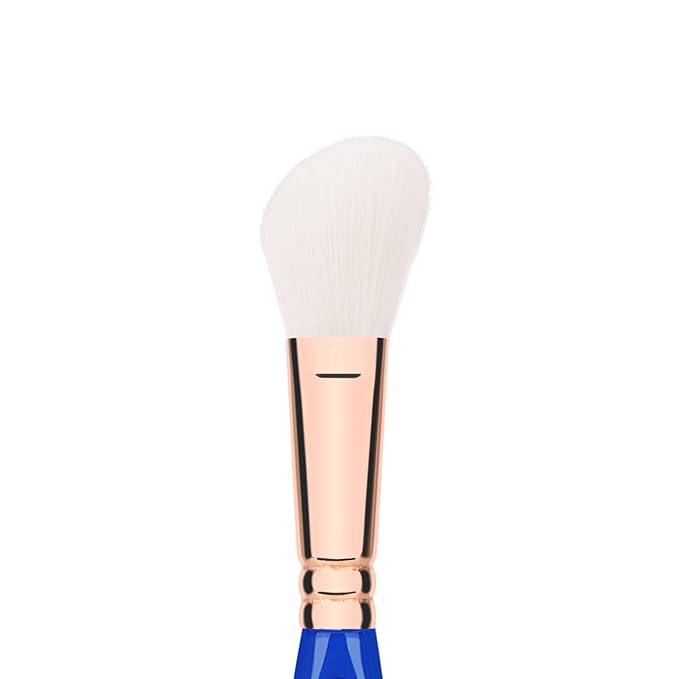 Bdellium Tools Professional Makeup Brush - Golden Triangle 942 Slanted Contour - With All Vegan and Soft Synthetic Fibers For Adding Dimension to the Face (Blue 1pc)