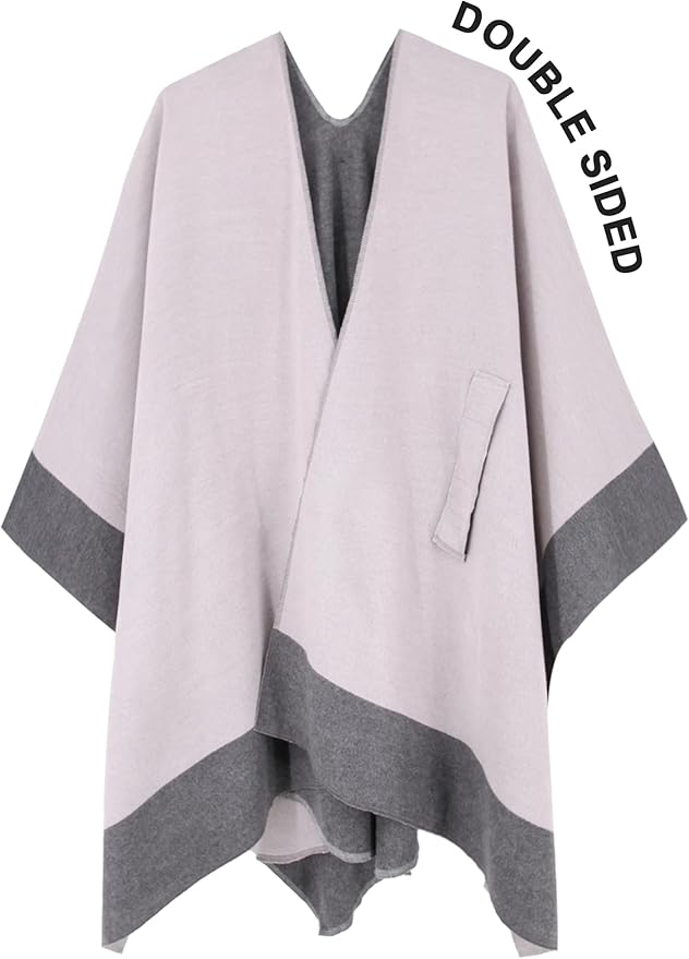 Moss Rose Women's Shawl Wrap Poncho Ruana Cape Open Front Cardigan Shawls for Fall Winter